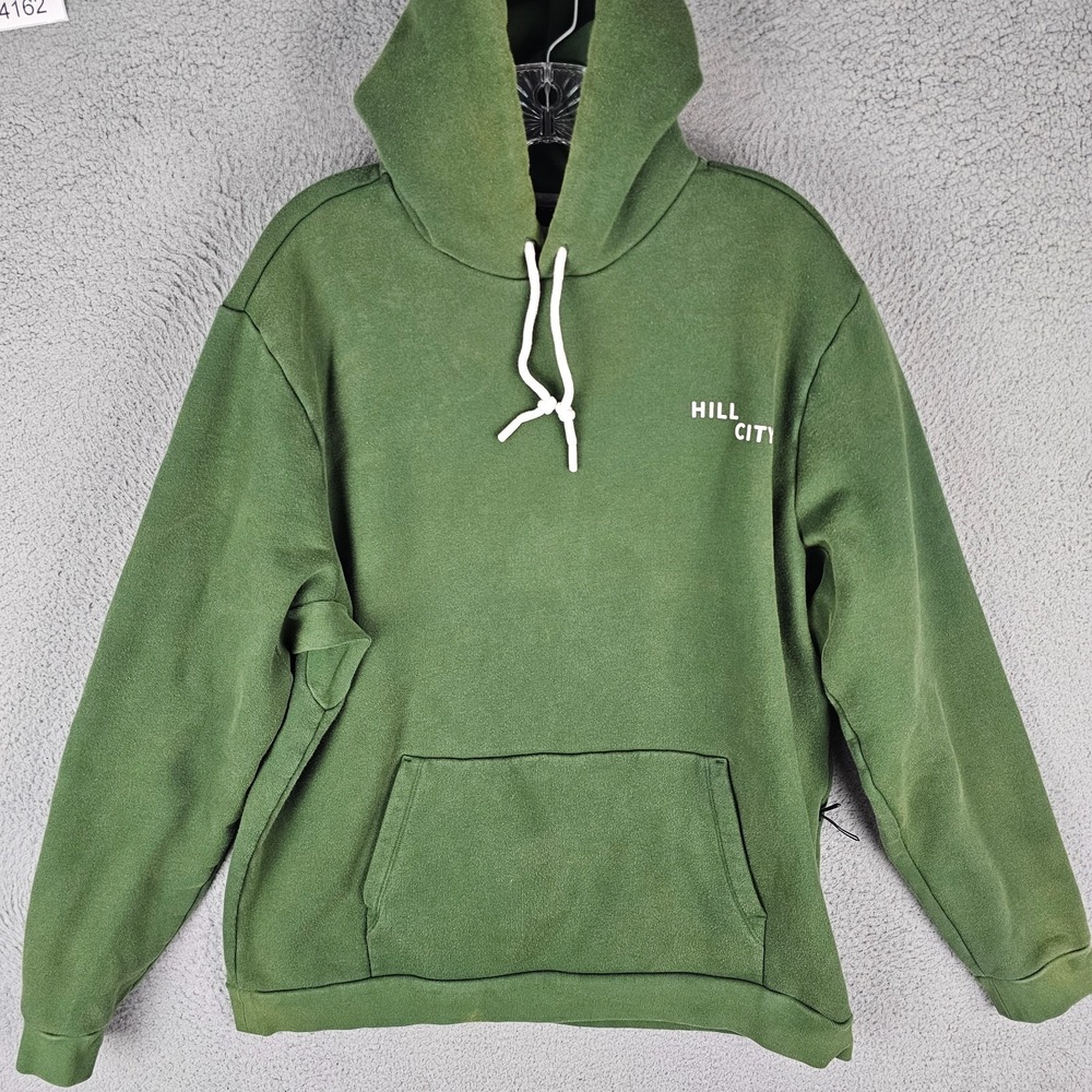 Hill City Hoodie Men's Large Fleece Lined Regular Long Sleeve Drawstring‎ 382035